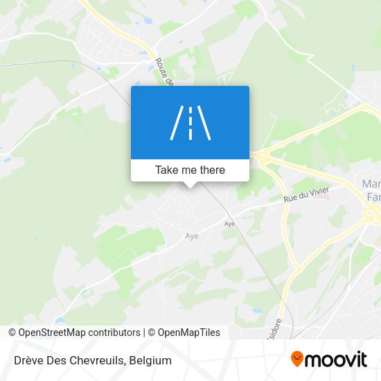 Drève Des Chevreuils map