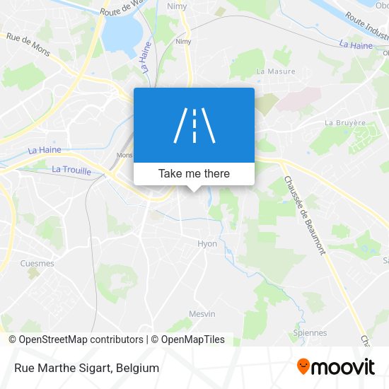 Rue Marthe Sigart plan