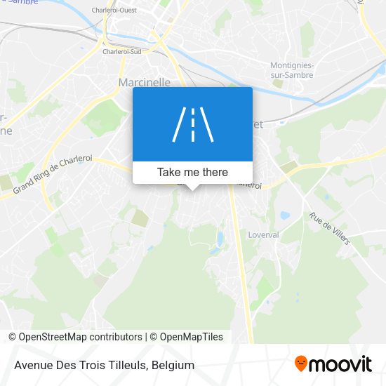 Avenue Des Trois Tilleuls map