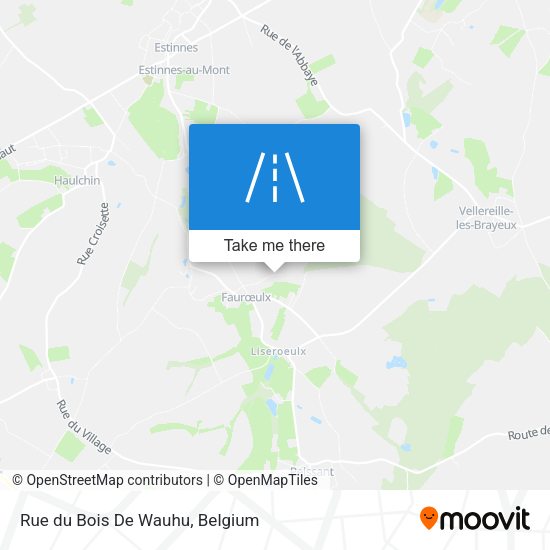 Rue du Bois De Wauhu plan