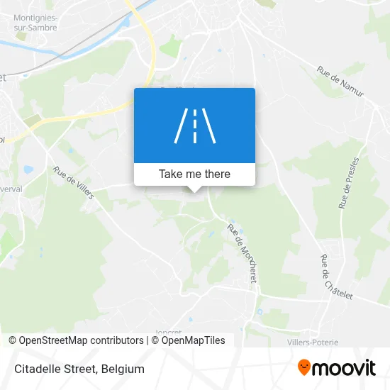 Citadelle Street map