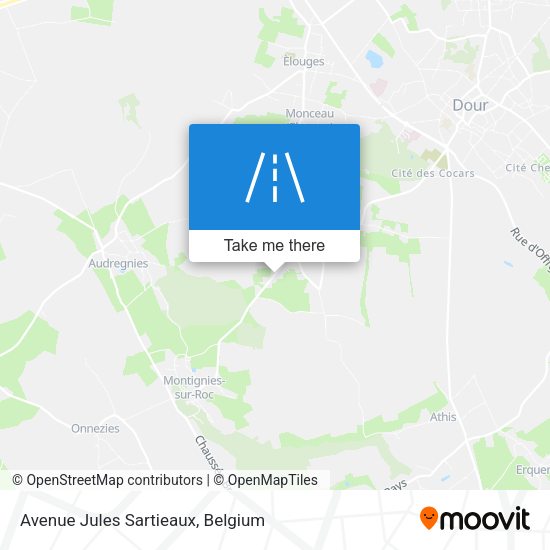 Avenue Jules Sartieaux map