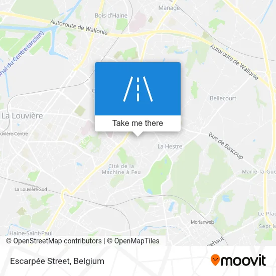 Escarpée Street map