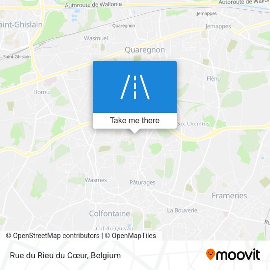 Rue du Rieu du Cœur plan