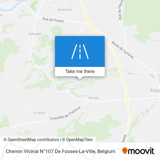 Chemin Vicinal N°107 De Fosses-La-Ville plan