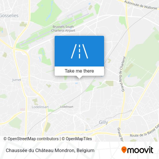 Chaussée du Château Mondron map