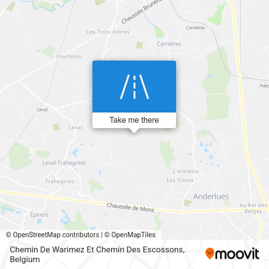 Chemin De Warimez Et Chemin Des Escossons map