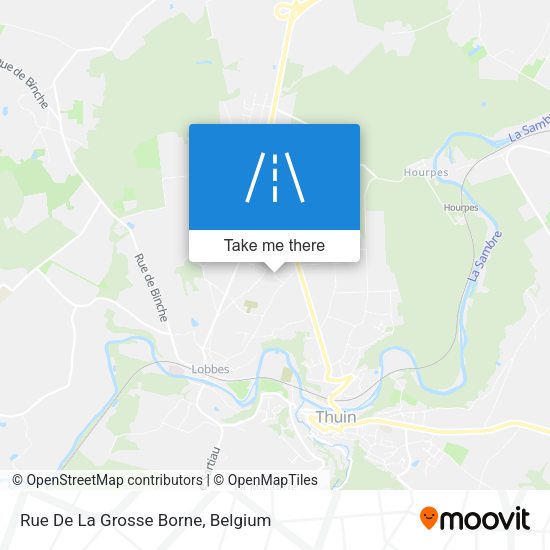 Rue De La Grosse Borne plan