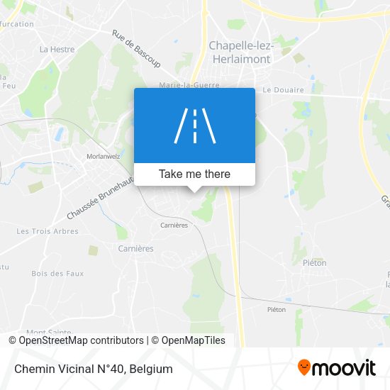 Chemin Vicinal N°40 map