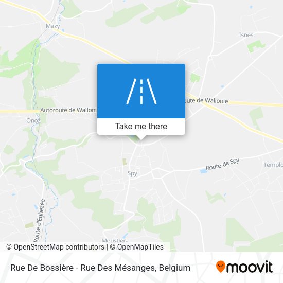 Rue De Bossière - Rue Des Mésanges map