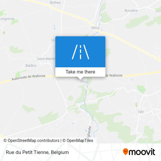 Rue du Petit Tienne plan