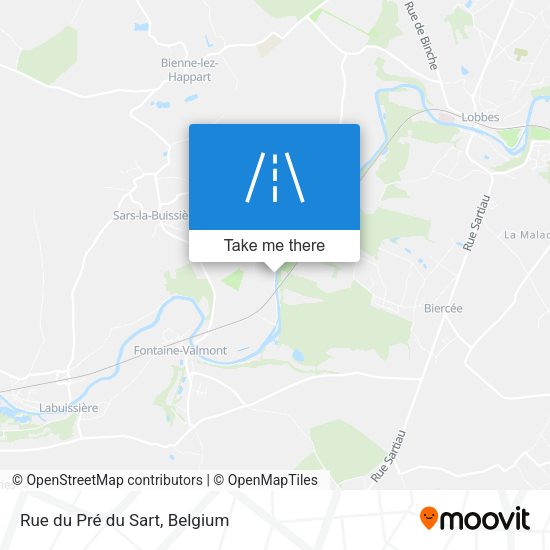 Rue du Pré du Sart map