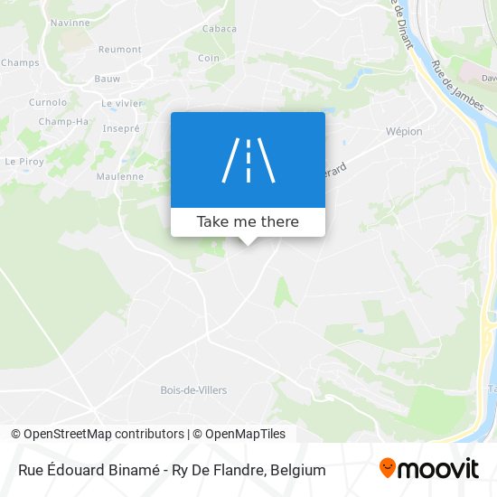 Rue Édouard Binamé - Ry De Flandre plan