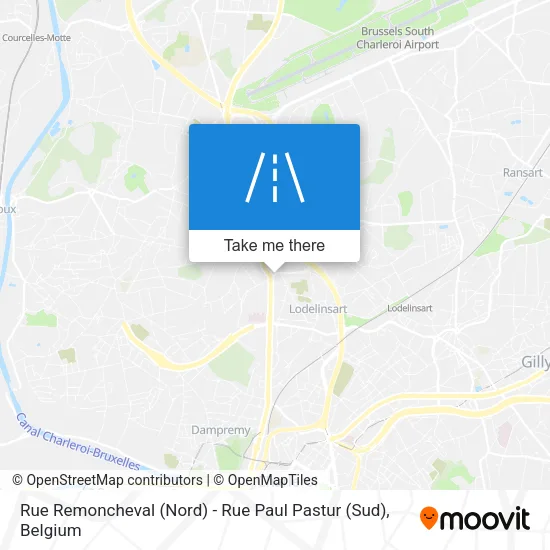 Rue Remoncheval (Nord) - Rue Paul Pastur (Sud) map