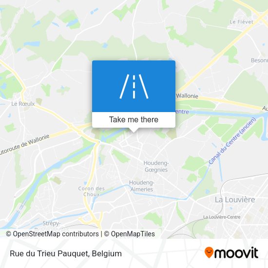 Rue du Trieu Pauquet plan