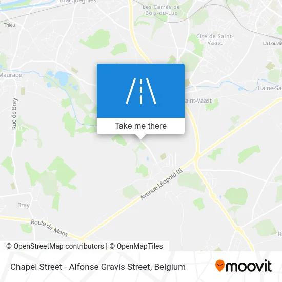 Chapel Street - Alfonse Gravis Street map