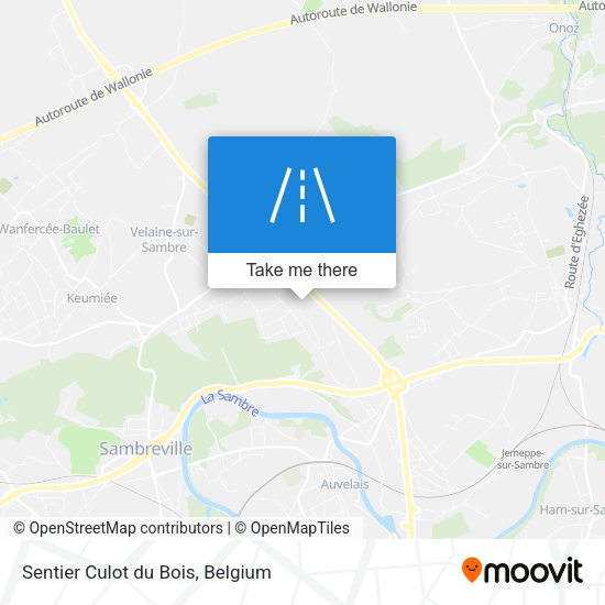 Sentier Culot du Bois map