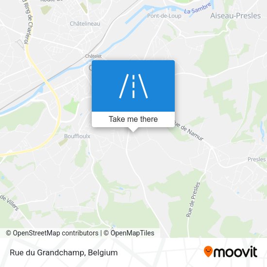 Rue du Grandchamp plan