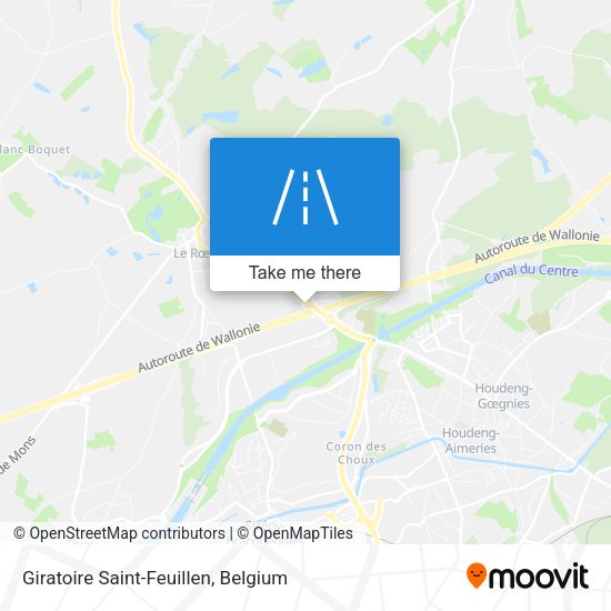 Giratoire Saint-Feuillen map