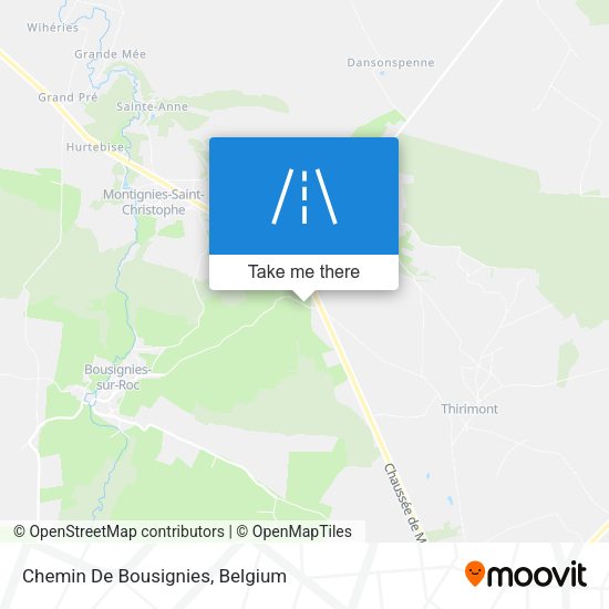 Chemin De Bousignies plan
