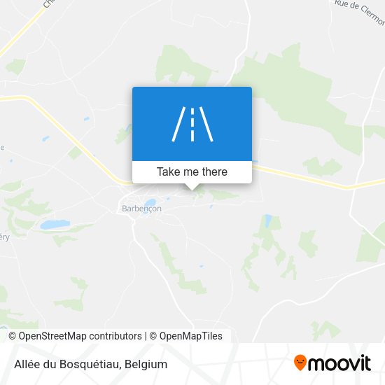 Allée du Bosquétiau plan