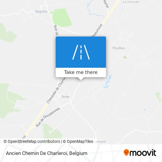 Ancien Chemin De Charleroi map