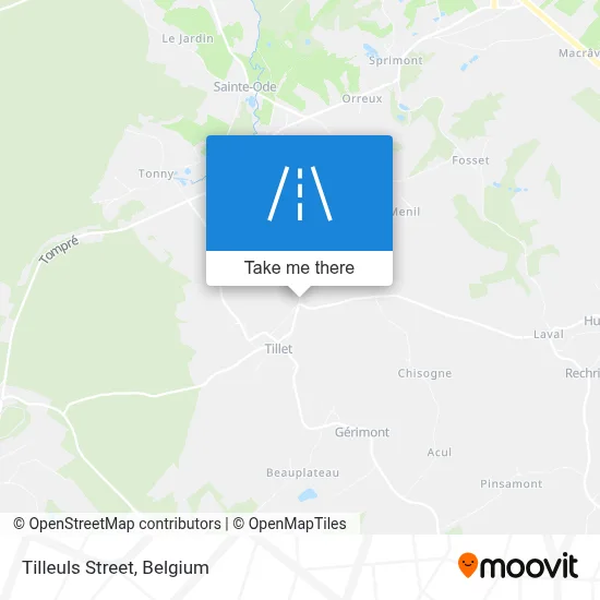 Tilleuls Street map