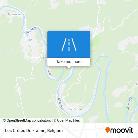 Les Crêtes De Frahan map
