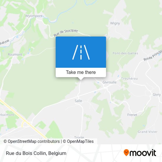 Rue du Bois Collin plan