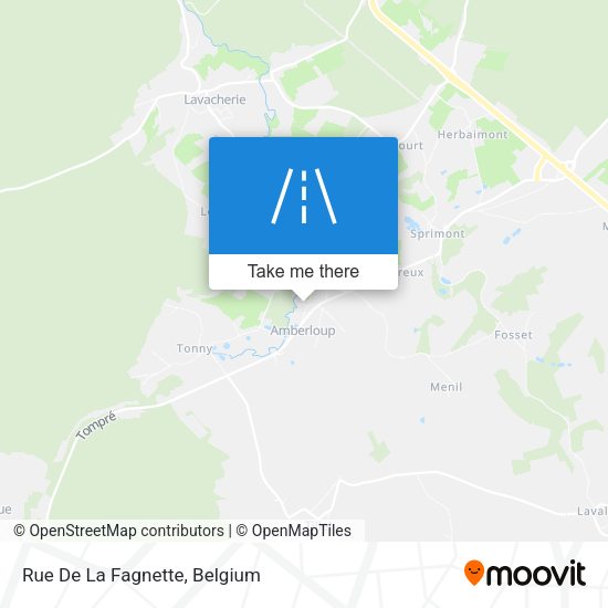 Rue De La Fagnette plan