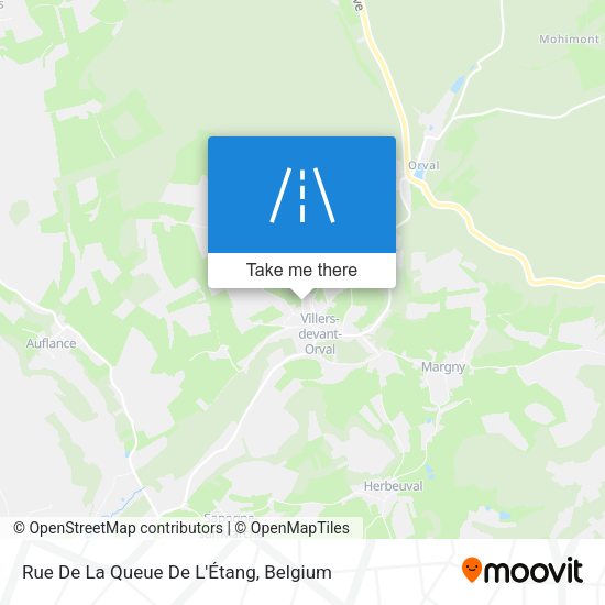 Rue De La Queue De L'Étang plan