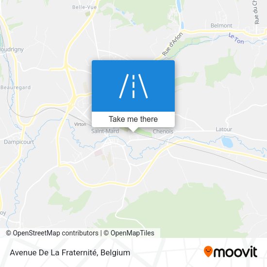 Avenue De La Fraternité map