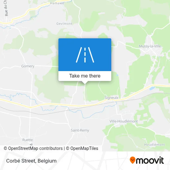 Corbé Street map