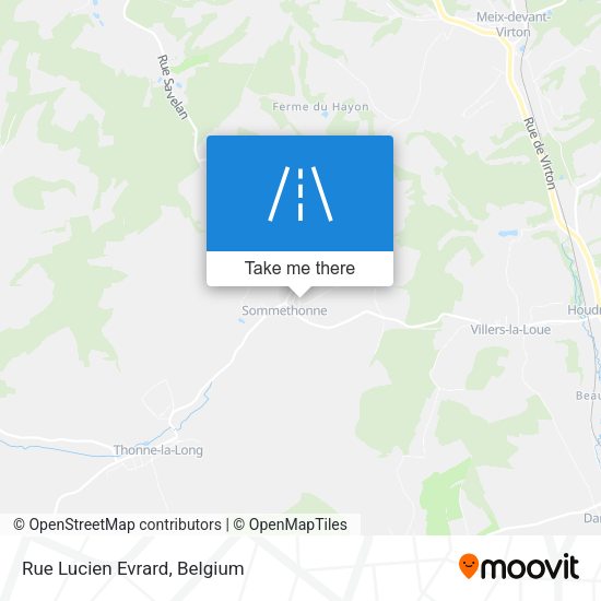 Rue Lucien Evrard plan
