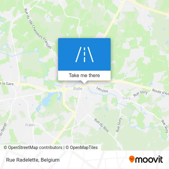 Rue Radelette map