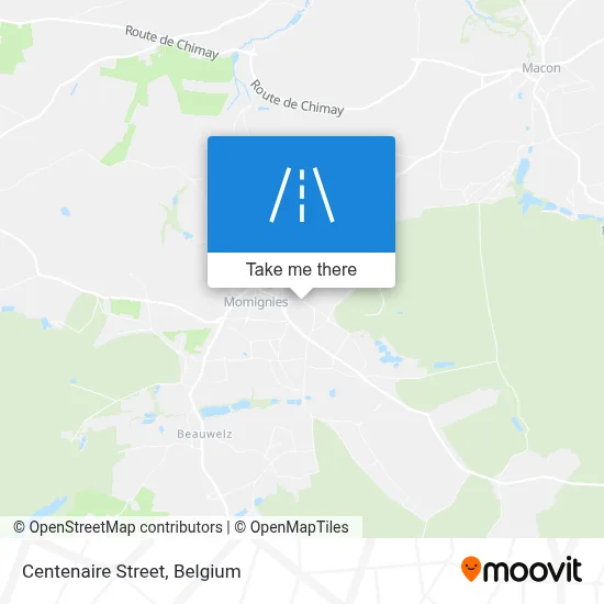 Centenaire Street map