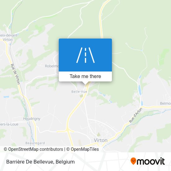 Barrière De Bellevue map