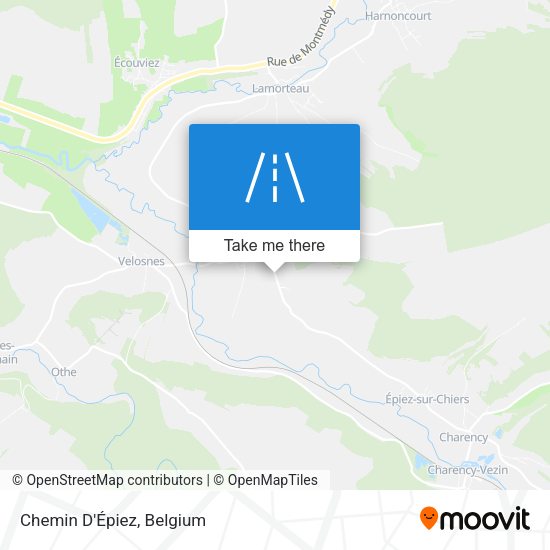 Chemin D'Épiez plan