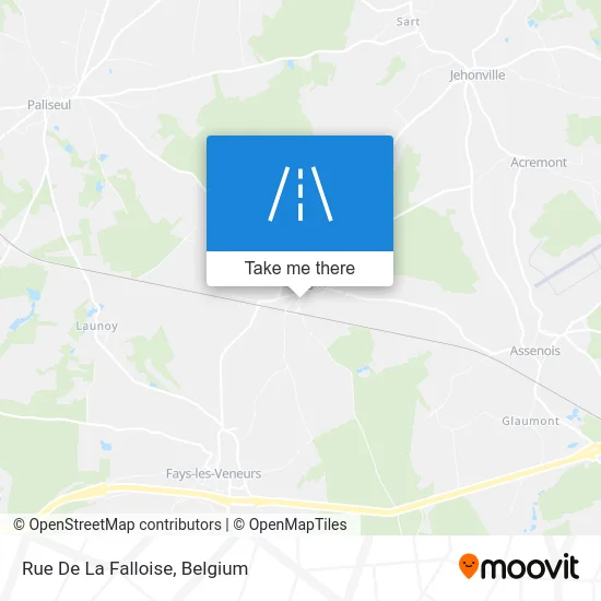 Rue of the Falloise map