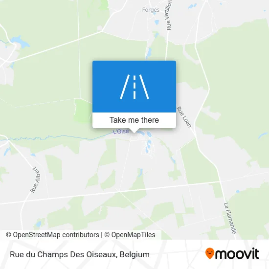 Champs Des Oiseaux Street map