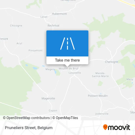 Pruneliers Street map