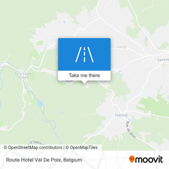 Route Hotel Val De Poix plan