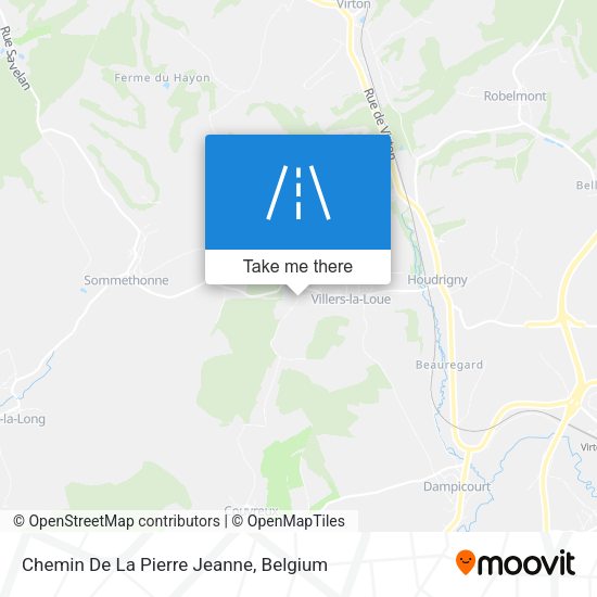 Chemin De La Pierre Jeanne map