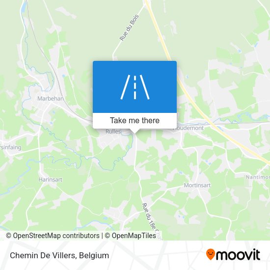 Chemin De Villers plan