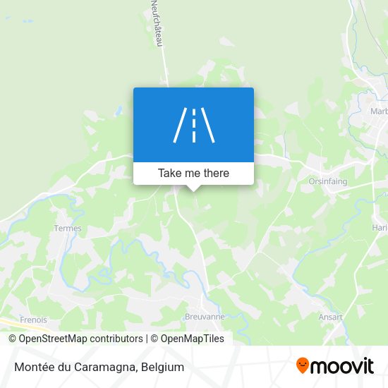 Montée du Caramagna map
