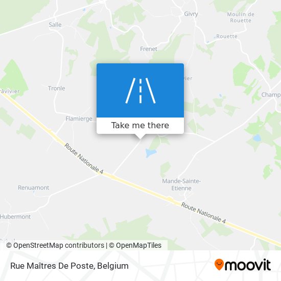 Rue Maîtres De Poste plan