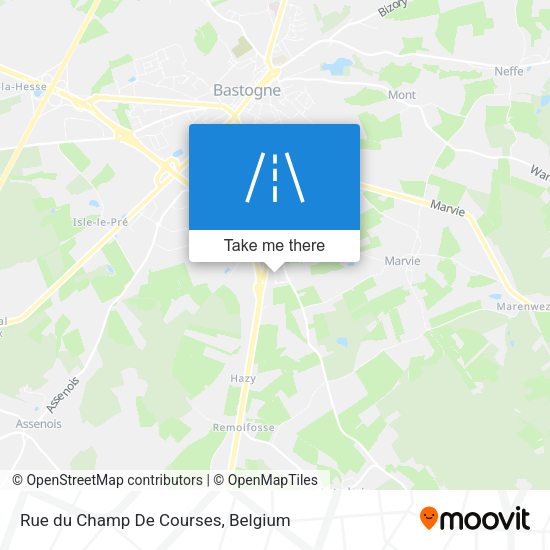 Rue du Champ De Courses plan