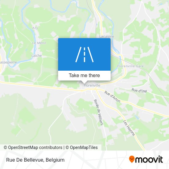 Rue De Bellevue plan