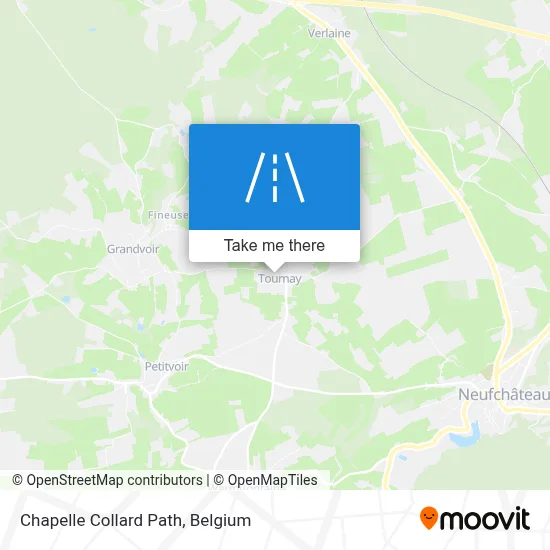 Chapelle Collard Path map
