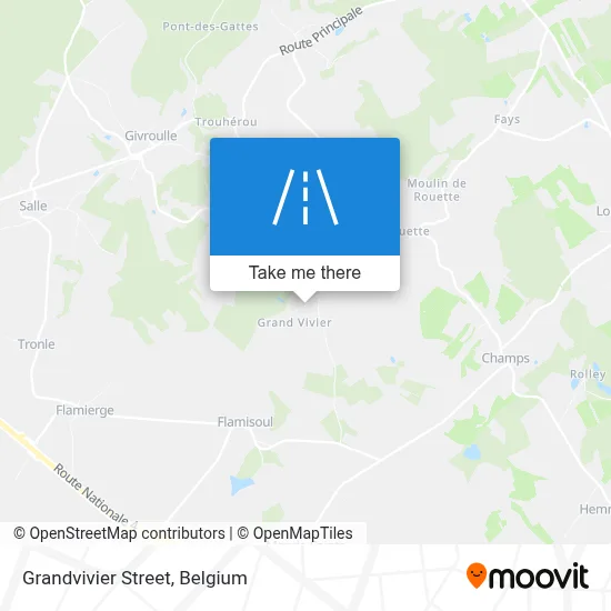 Grandvivier Street map